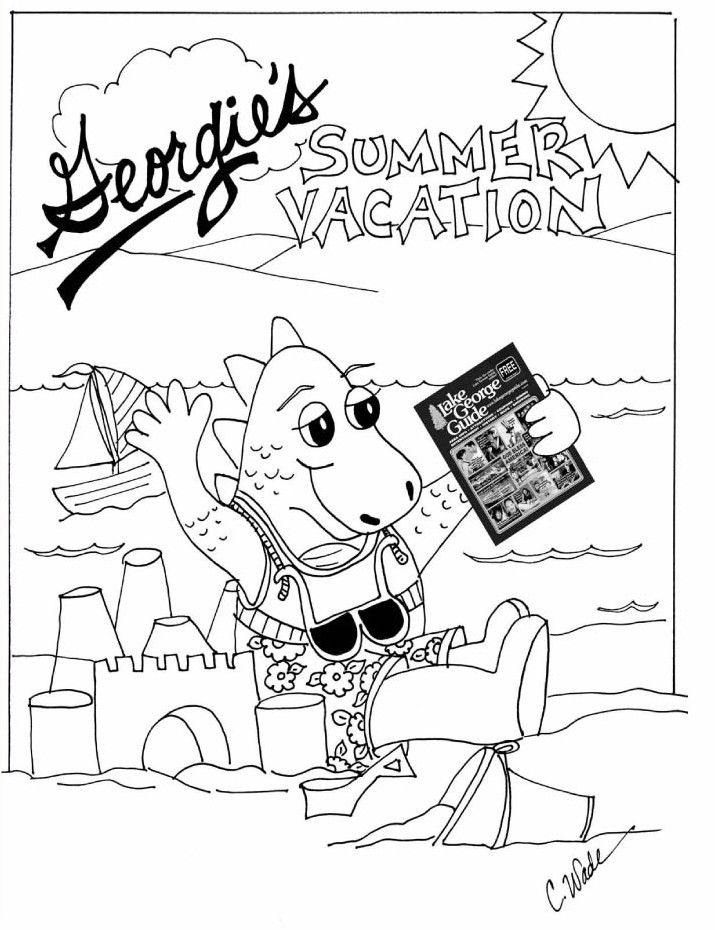 Coloring Page: Georgie's Vacation | Lake George Guide