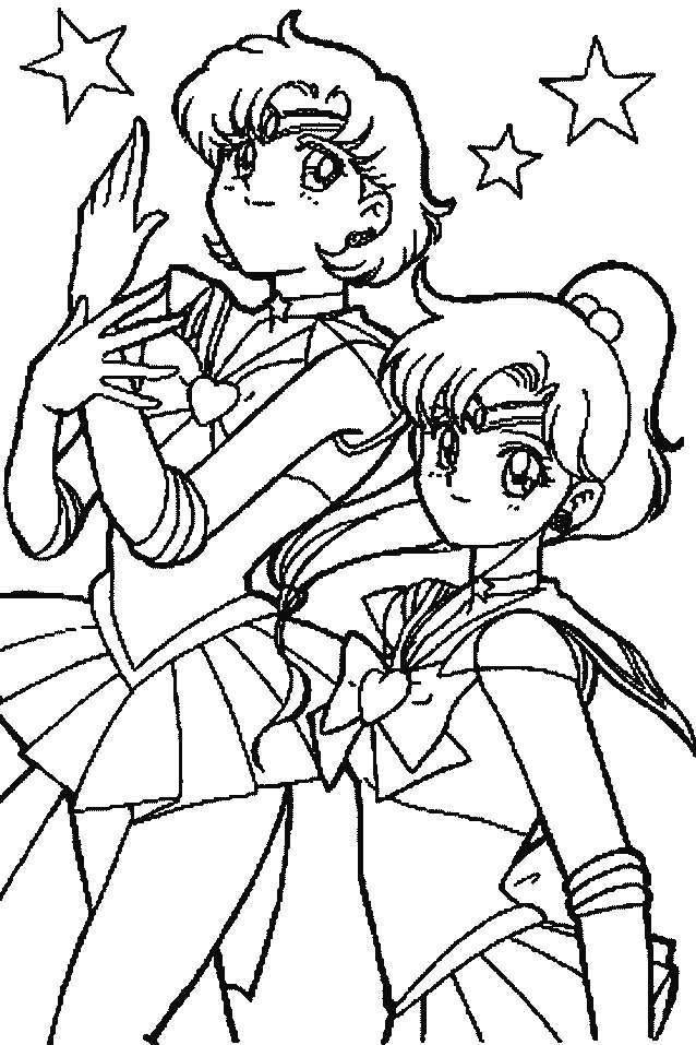 colorear sailor jupiter Colouring Pages