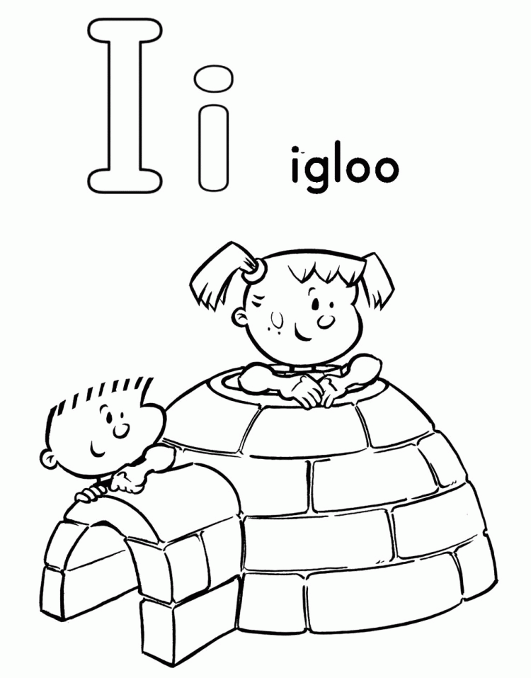 Download Igloo Coloring Page - Coloring Home