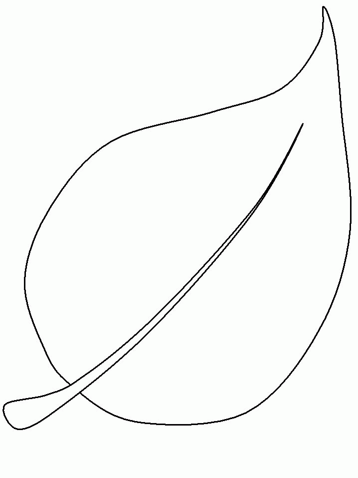 spring leaves coloring pages