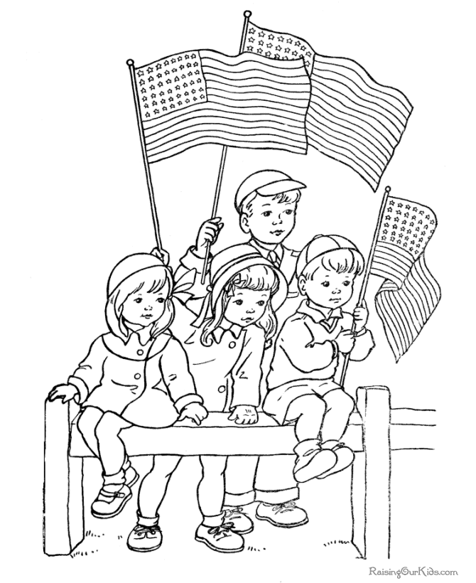 Children Coloring Pages With Flags 45 | Free Printable Coloring Pages
