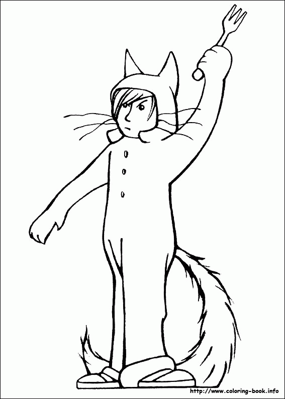 Max from Where the wild things are coloring page