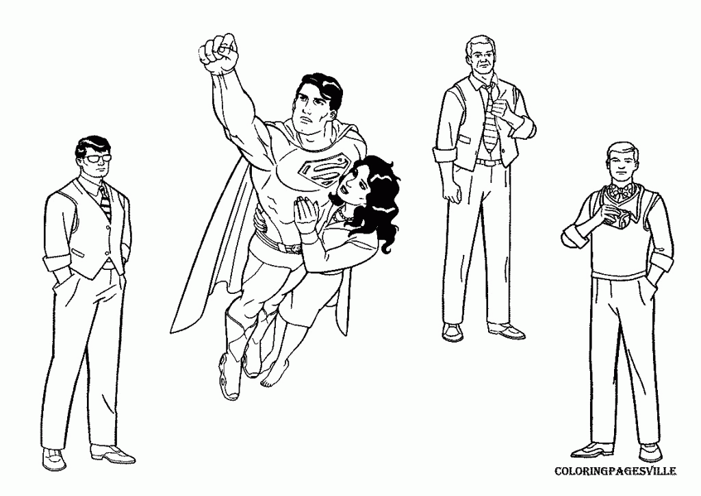Super Man Coloring Pages - Free Coloring Pages For KidsFree 