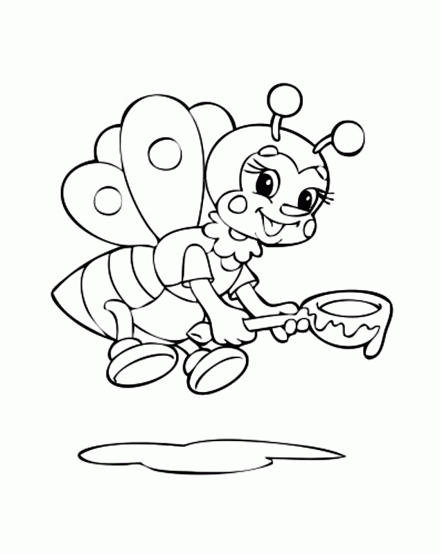 Bummble Bees Coloring Book Pages - Free Printable Coloring Pages 