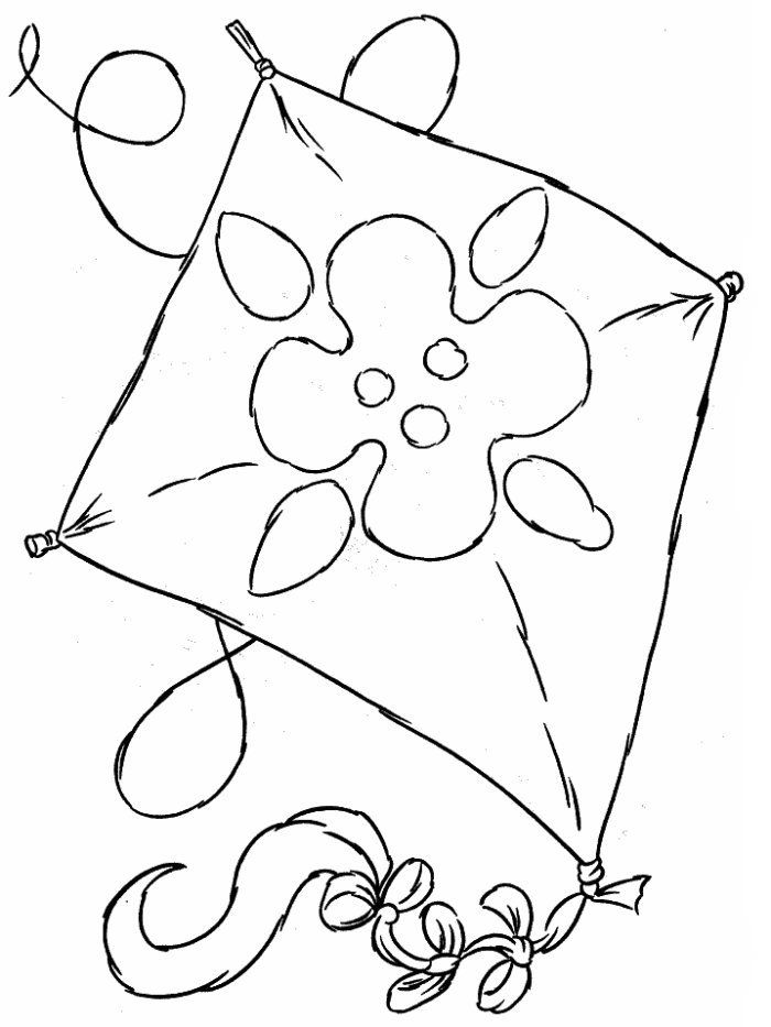 Kite Colouring Pages (page 2)