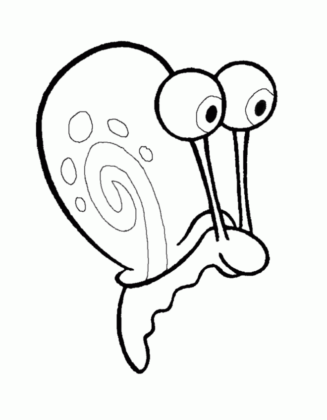Spongebob Gary Coloring Pages