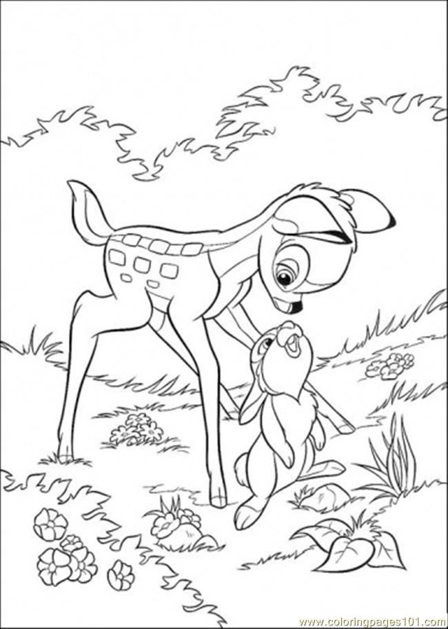 thumper in bambi Colouring Pages