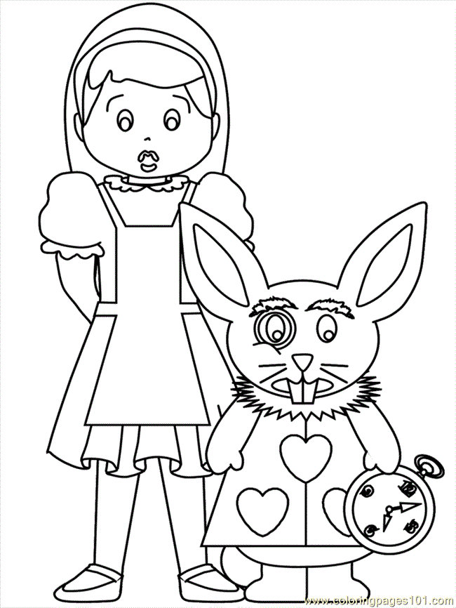 Coloring Pages Alice006 (Cartoons > Others) - free printable 