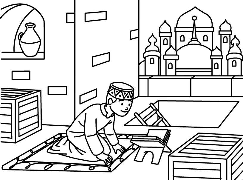 islamic prayer Colouring Pages (page 3)