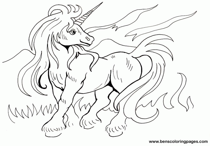 Unicorn Pictures To Print And Color - Coloring Home