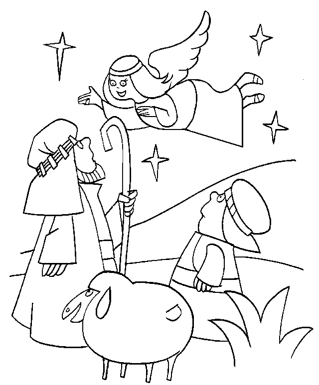 Good News of Great Joy Coloring Page