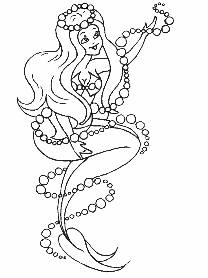 Printable Mermaids 17 Fantasy Coloring Pages