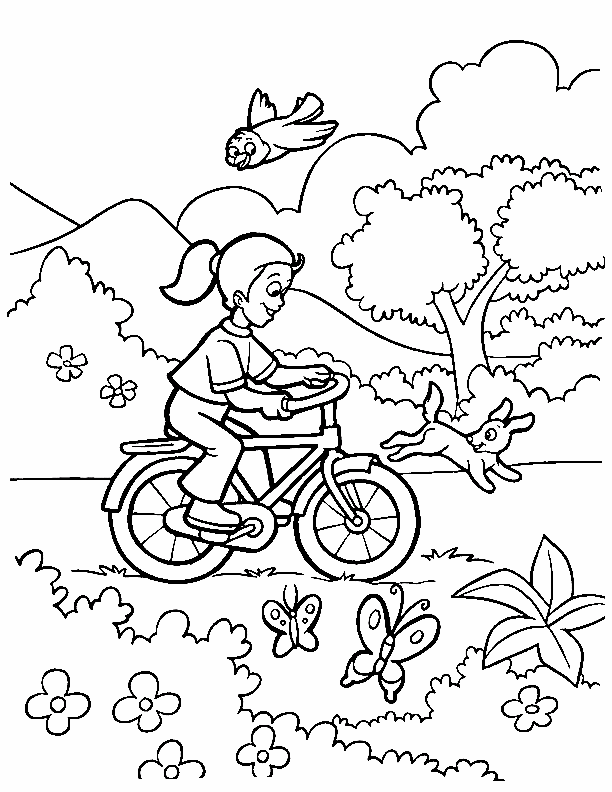 of d spring season Colouring Pages