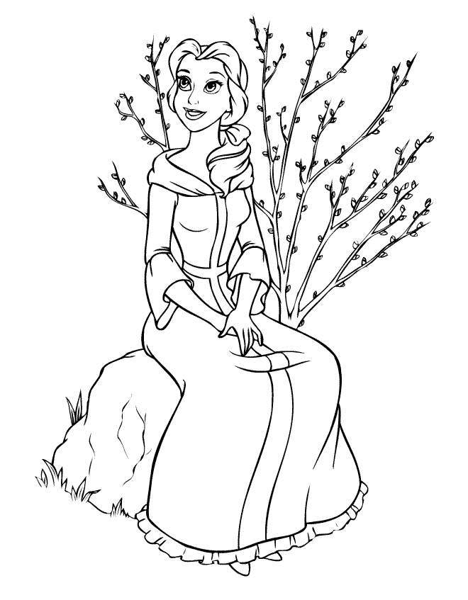 most beautiful Disney princess coloring pages for kids | Great 