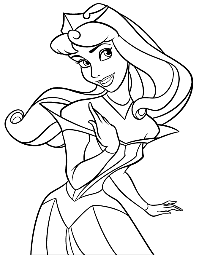 Princess Aurora Coloring Page | Drawing and Coloring for Kids