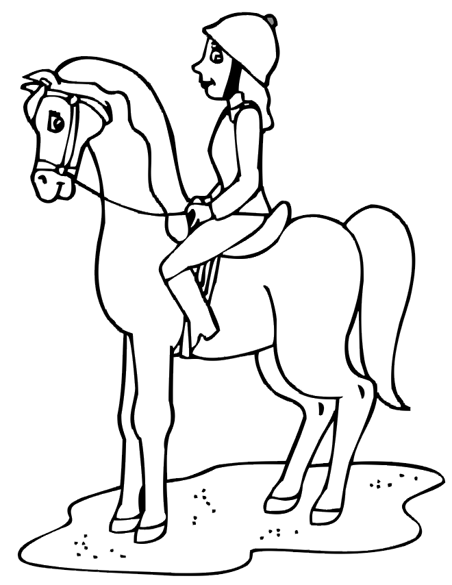 Horse Coloring Pages For Girls - Coloring Home