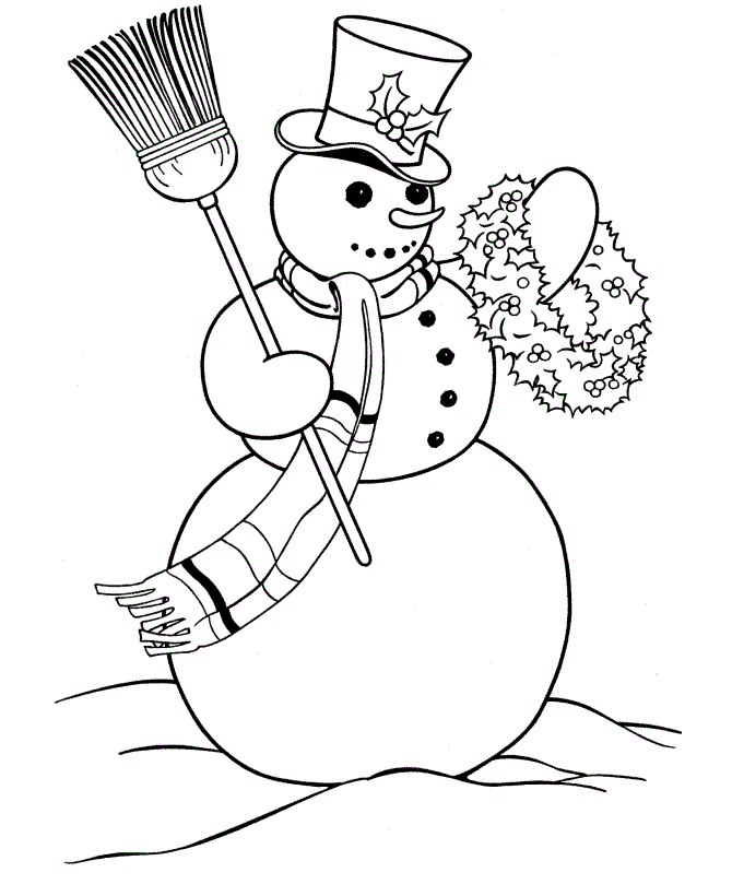 Snowmen Coloring Page ~ Child Coloring