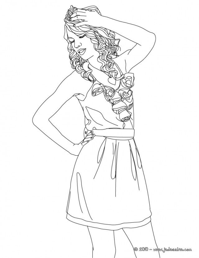 Coloriages TAYLOR SWIFT Coloriage TAYLOR SWIFT Imprimer 148075 