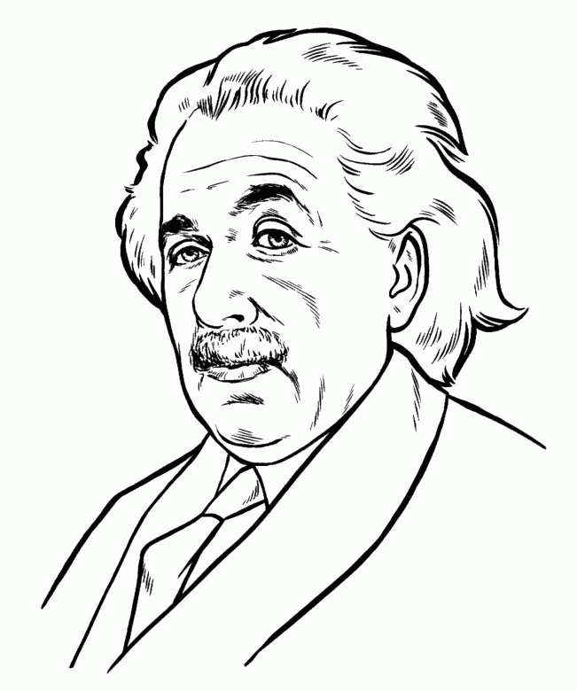 Albert Einstein Who Firmly Coloring Pages Images - Figure Coloring 