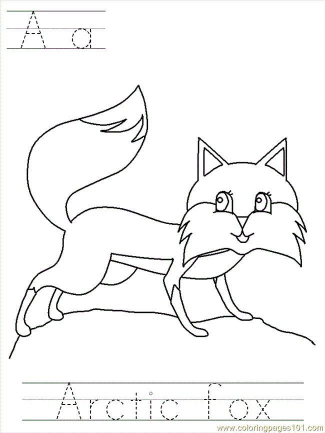 arctic fox Colouring Pages (page 2)