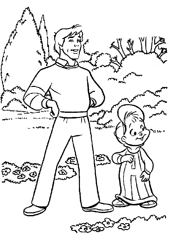 Chipmunks Coloring Pages
