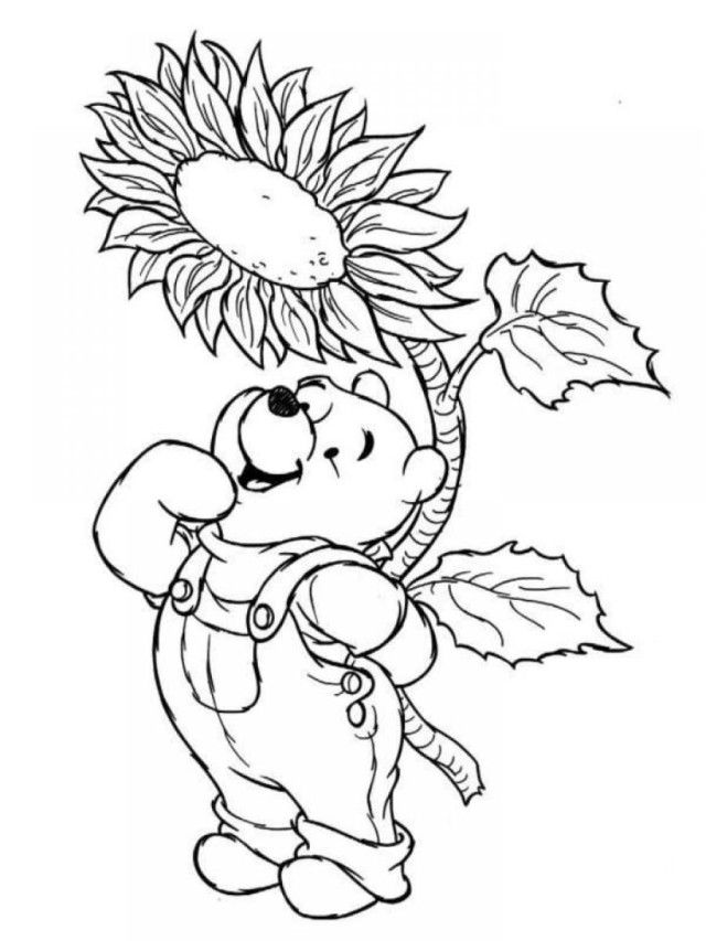 Printing Winnie The Pooh Disney Spring Coloring Pages | Laptopezine.