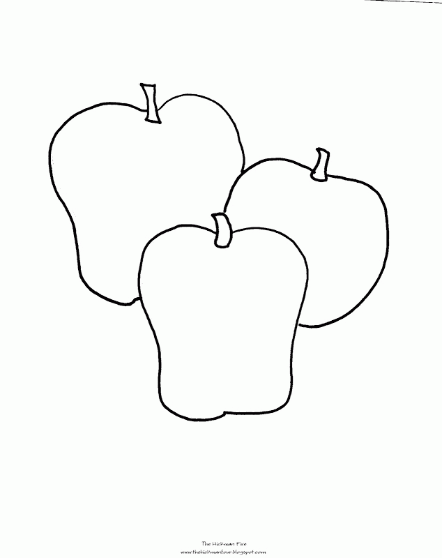 Coloring Pages Of Apples