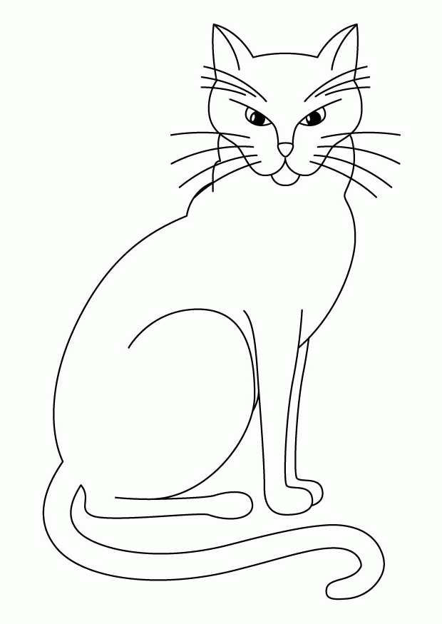 Cats Pictures To Color | Free coloring pages