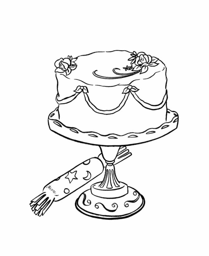 Tigger Birthday Cake Disney Coloring Pages