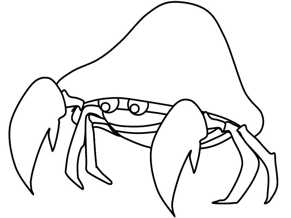 Ocean Crab Animals Coloring Pages & Coloring Book