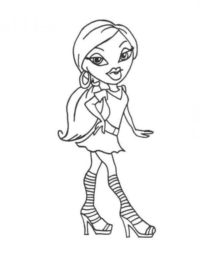 Bratz Coloring Pages Are Interesting In Style Kids Colouring Pages 