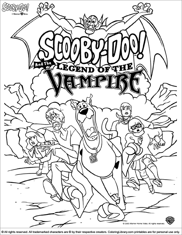 Scooby Doo coloring picture