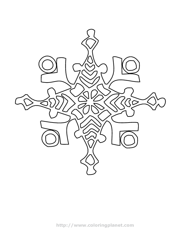 snowflake printable coloring in pages for kids - number 1371 online