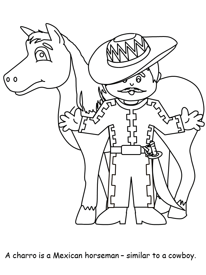 Printable Mexican Coloring Pages Coloring Home
