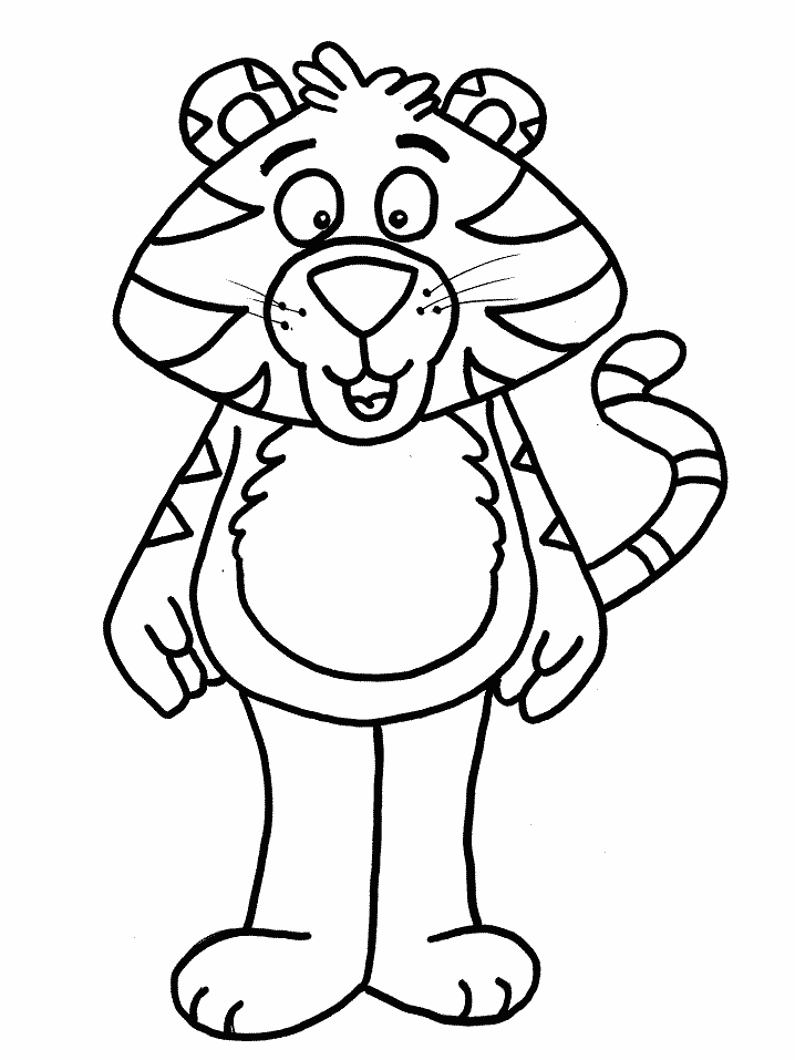 Tigers Tiger2 Animals Coloring Pages & Coloring Book