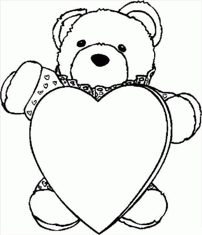 Valentine Coloring Sheets Free For Preschool #