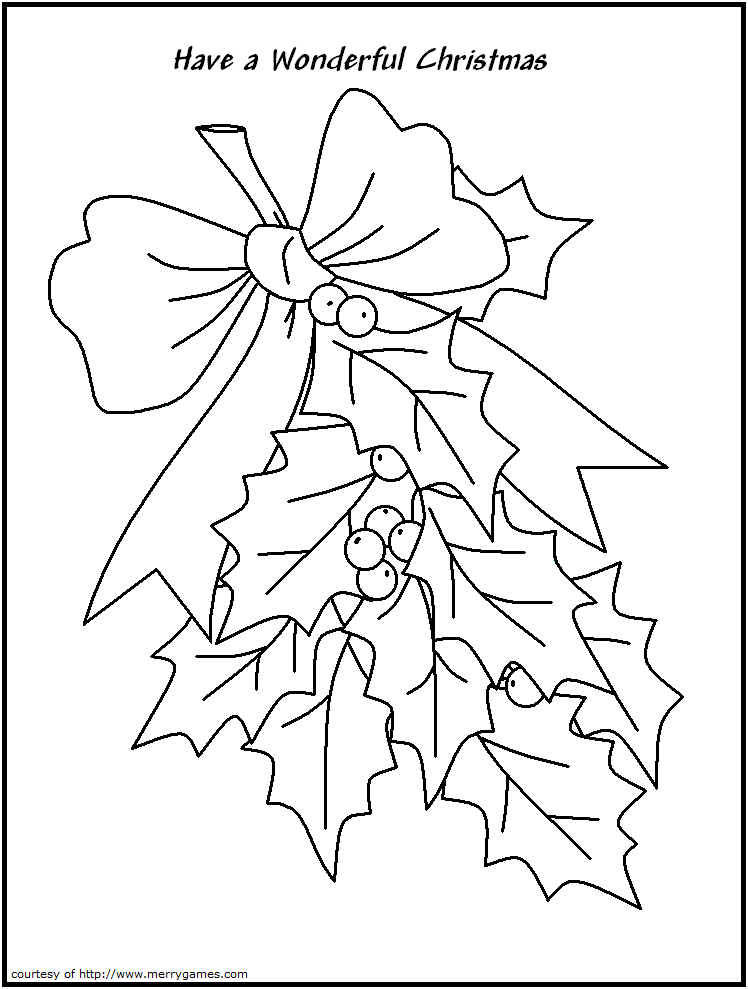 FREE Printable Christmas Coloring Pages - Decorations