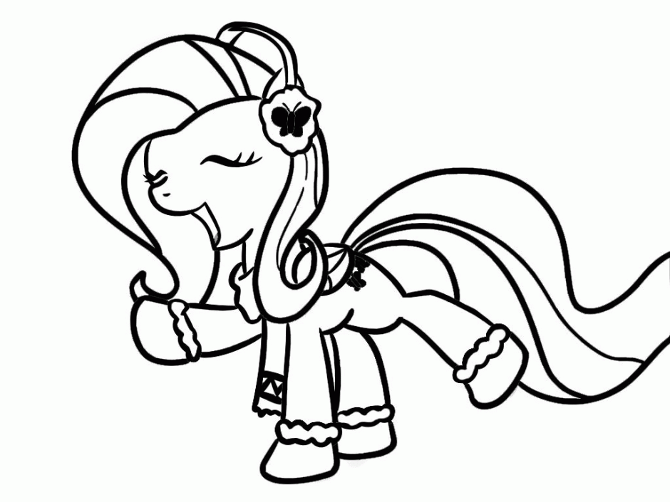 Little Pony Halloween Coloring Pages 5