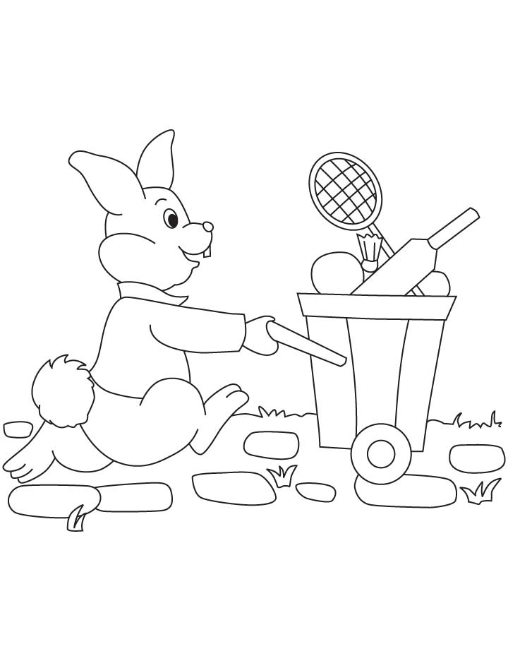 Peter rabbit with sports equipments | Download Free Peter rabbit 