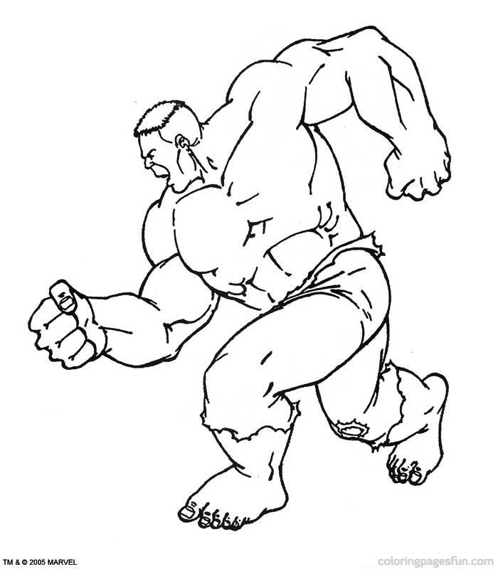 strong Hulk Coloring Pages For Kids | Great Coloring Pages