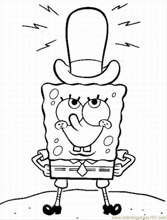 Coloring Pages Christmas Lrg (Cartoons > SpongeBob) - free 