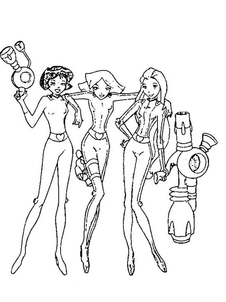 Beautiful Free Totally Spies Th Coloring Pages - deColoring