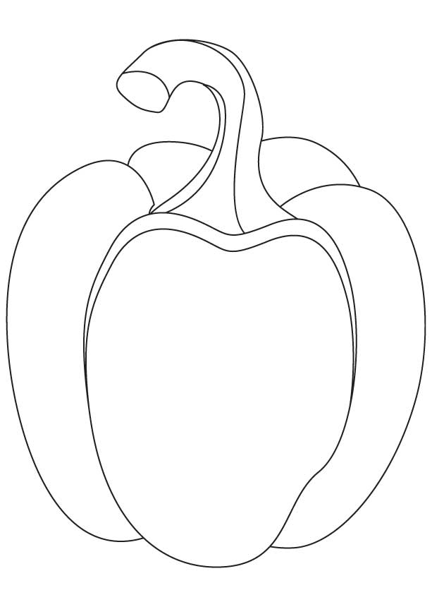 Bell pepper coloring pages | Download Free Bell pepper coloring 