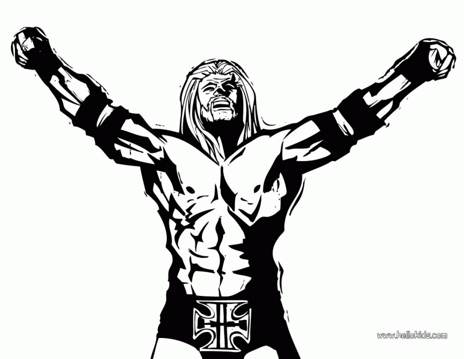 Wwe Coloring Pages Of Dx