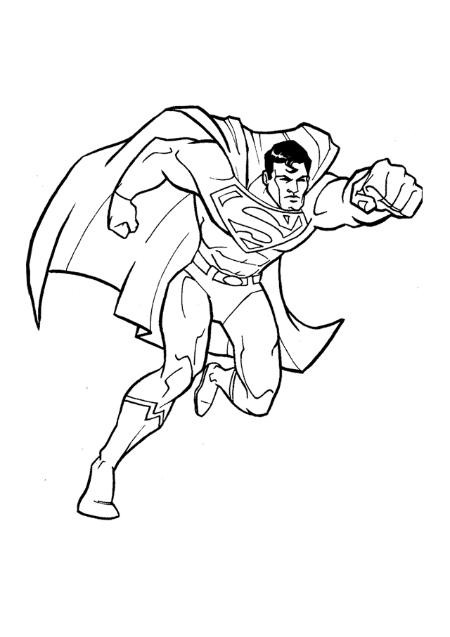 Free Kids Coloring Pages Superheroes
