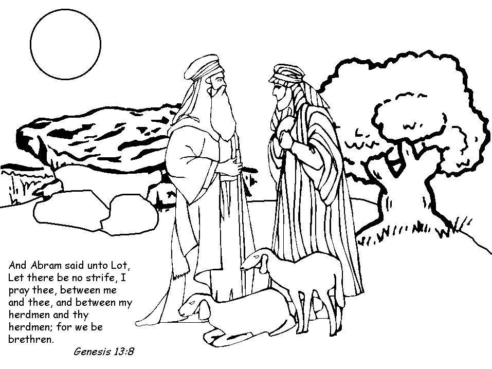 Coloring Page Place :: Abraham Coloring Pages