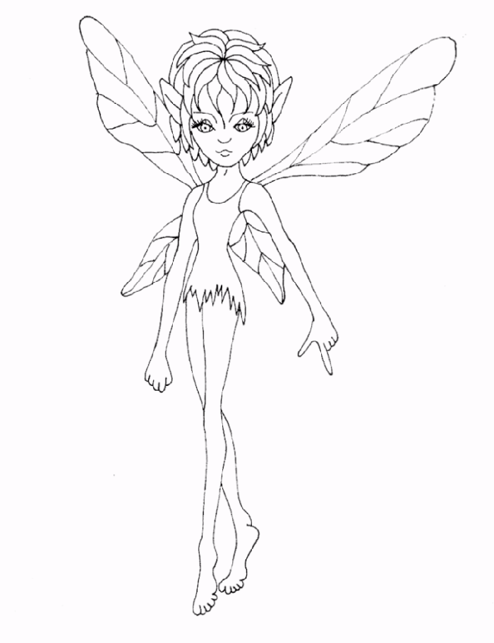 whitefairy Colouring Pages