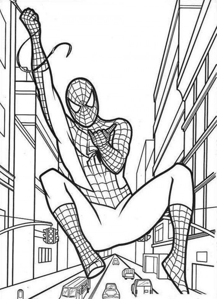 New Spiderman Coloring Pages
