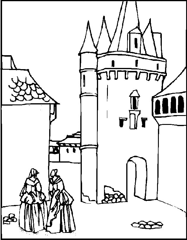 Coloring Page - Castle coloring pages 6
