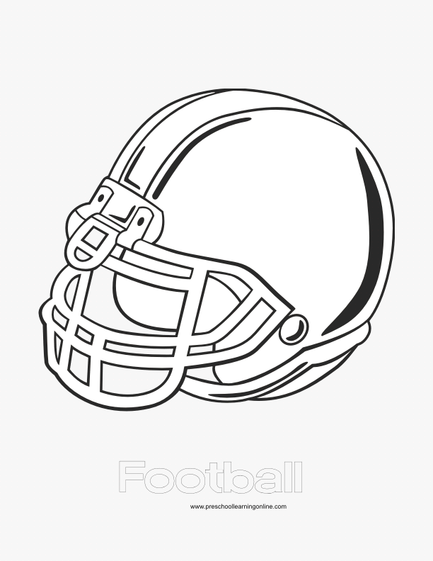 College Football Helmet Coloring Pages